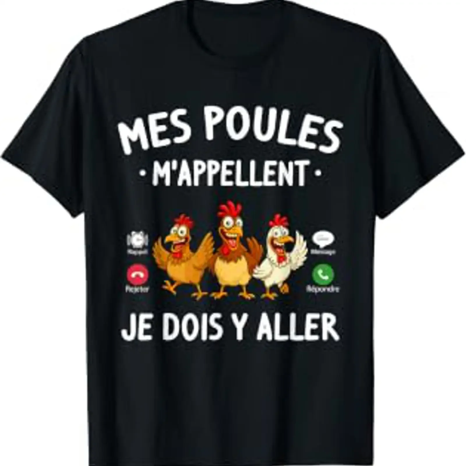 Meine Hühner nennen mich Hen Humor Farmer T-Shirt, Vintage, gewaschen, stilvoll, lässig, für Herren, Unisex, bequem, vielseitig.