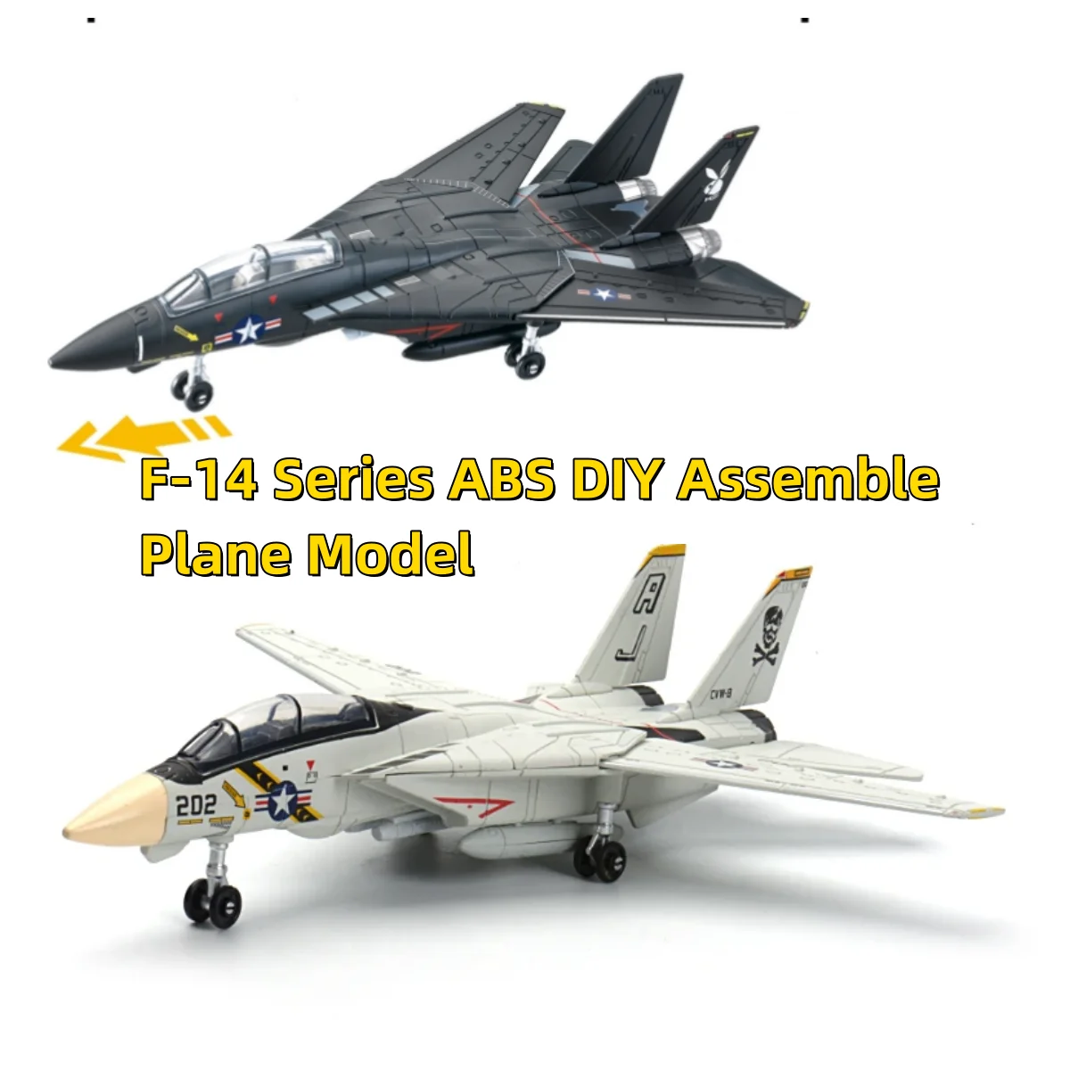

Diy F14 Tomcat Model Aircraft Kit 1/72 Assembly Model Toy Planes ABS Military Model Toys For Gifts Educational Toys