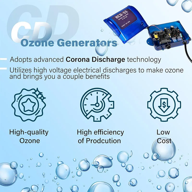 HCD-55 Spa Ozonator Kit: Hi-Output Ozone Generator Replacement for Clarathon for Hot Tubs & Swim Spas - Universal: 120V / 240V