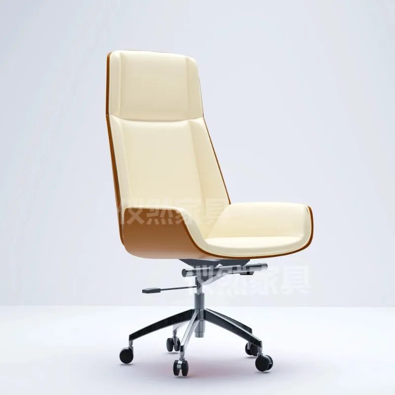 Premium Boss Chair Office Chair Solid Wood Frame PU Leather with Armrest Controls  Tilt Lock silla de escritorio