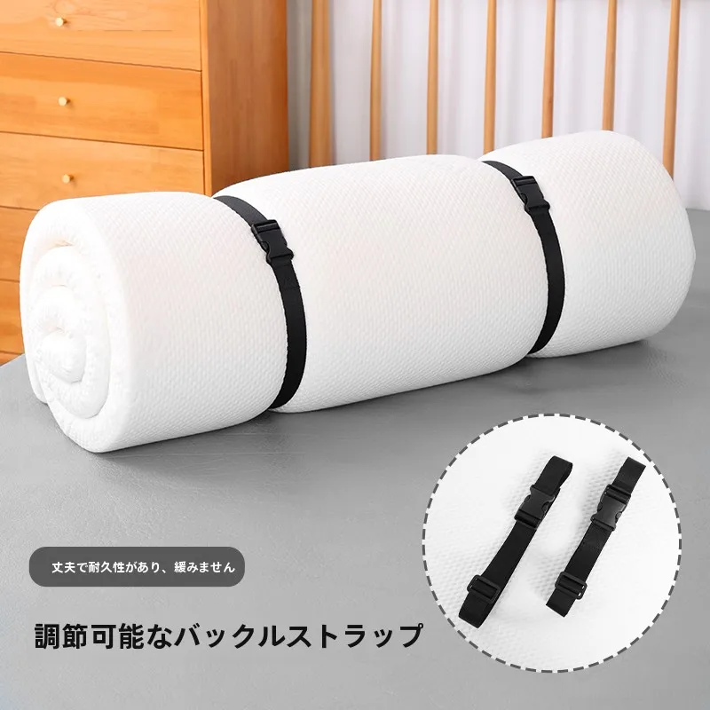 調節可能なバックルスタイルのラテックスマットレス結束ストラップ収納ロープカーペット荷物締め付けタイパッキングベルトホームオーガナイザー
