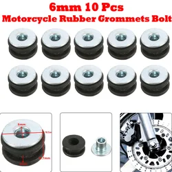 6MM Rubber Grommets For Motorcycle Fairings For Yamaha R1 R6 R3 R25 YZF600 For Honda CBR 650 600 CBR500R For BMW For Kawasaki