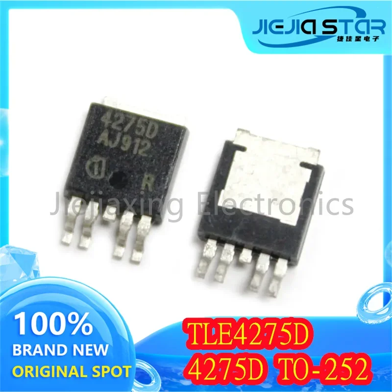 

10 pieces free shipping TLE4275D TLE4275 4275D 100% brand new and original automotive instrument IC linear regulator chip TO-252