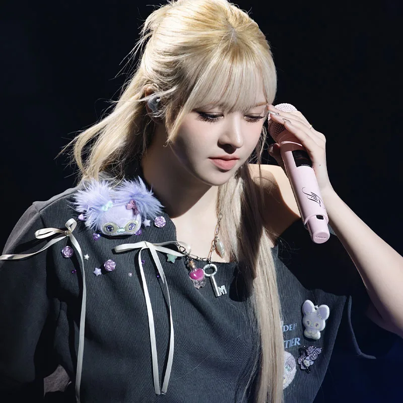 NMIXX Concert Episode ZER Frontier Loose round Ne ort Sve Pure Cotton T-irt Breathable Casual Creative Printed Summ...