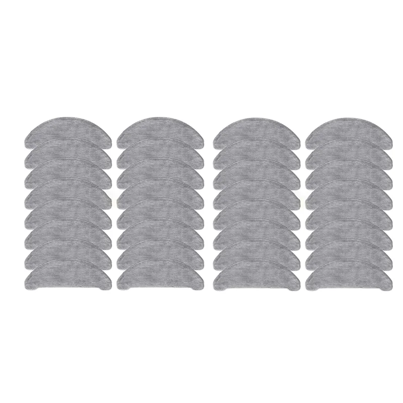 

【COUPON!】32Pcs Robot Vacuum Cleaner Mops Cloths Replacement Spare Parts Accessories For Xiaomi VIOMI S9 Roidmi EVE Plus