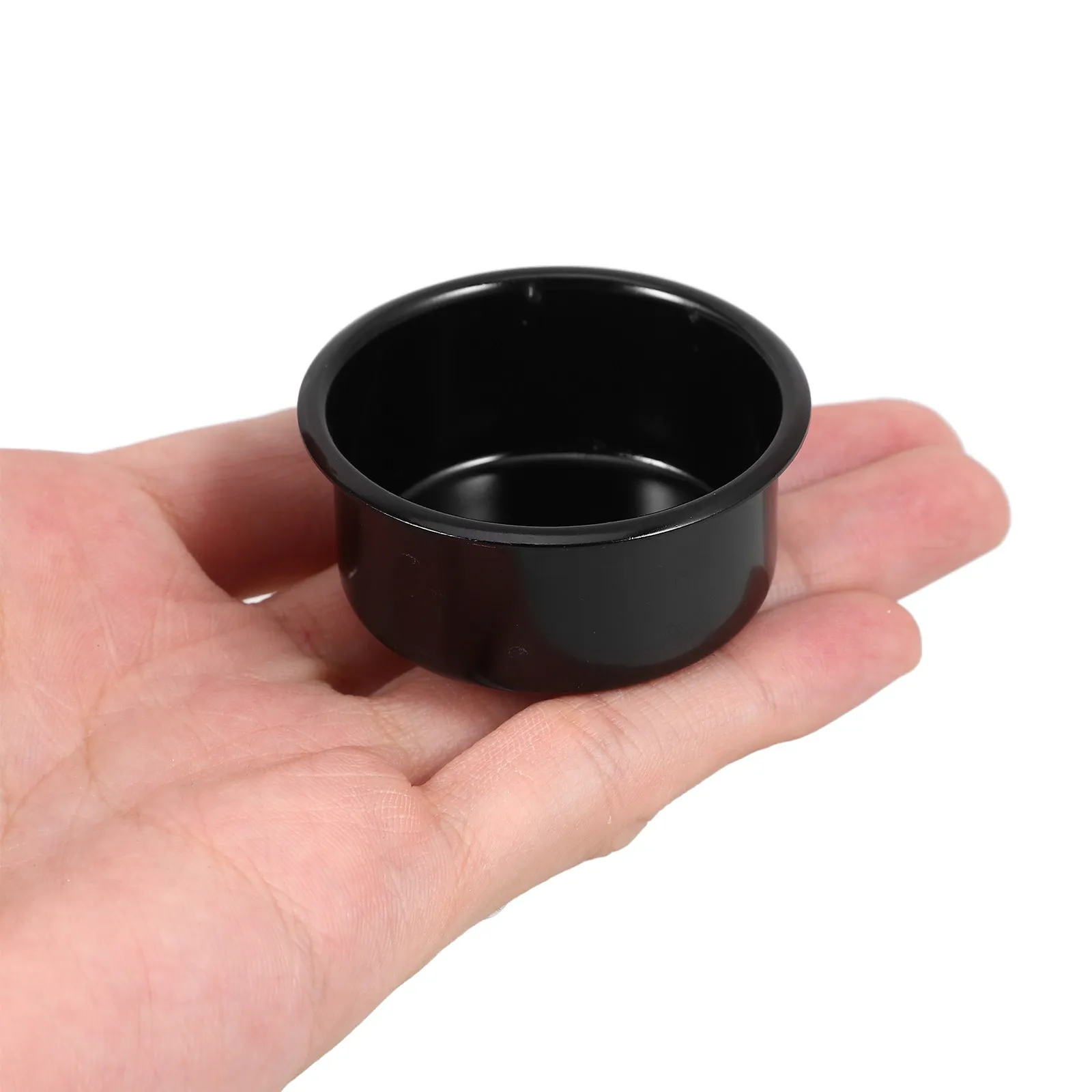 Black Iron and Glass Holder Plates Drip Proof Surface Protector for Pillar Candles Wedding Home Decor Modern Elegant