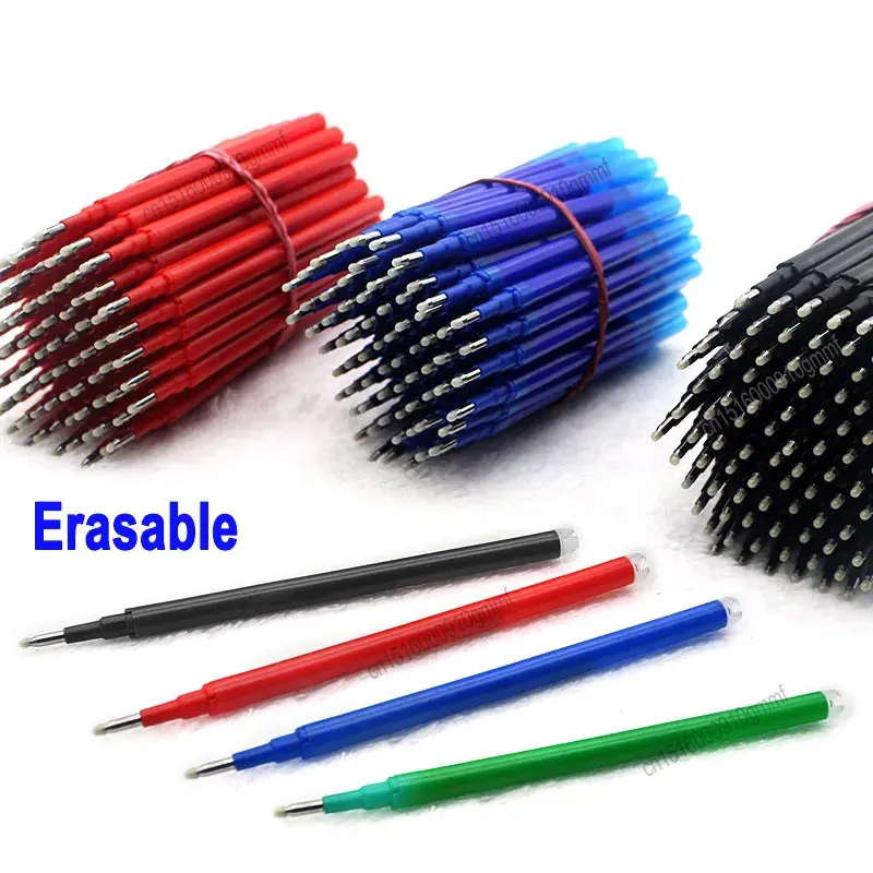 5Pcs/30Pcs Erasable Gel Pen Refill 0.7mm Replacement Office School Writing Stationery Accessory 8 Color Ink Washable Handle Rods