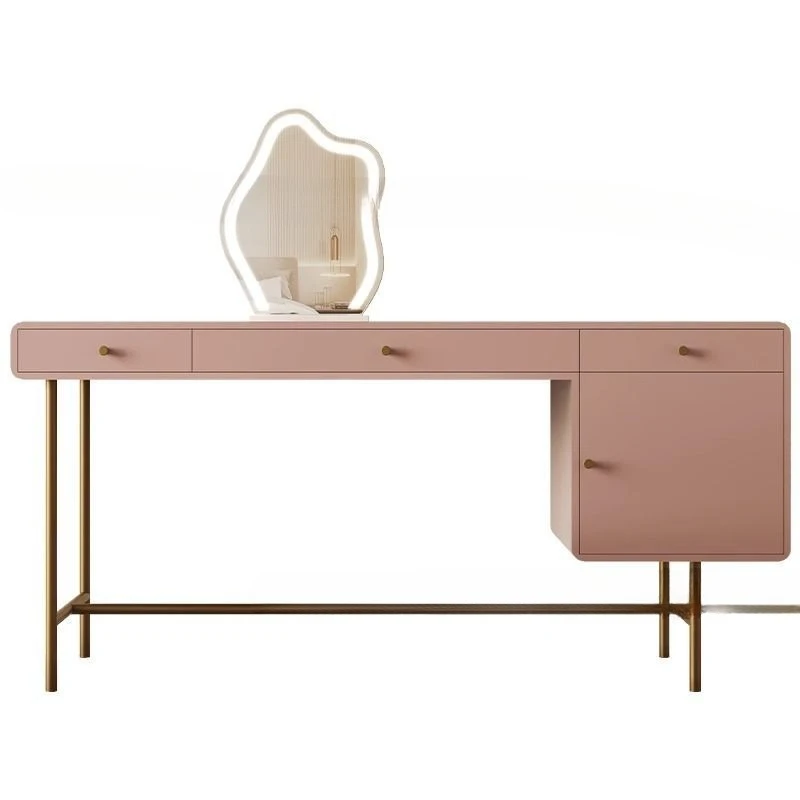 

Solid wood dresser retro bedroom bedside modern minimalist makeup table light luxury dresser ins style Internet celebrity models