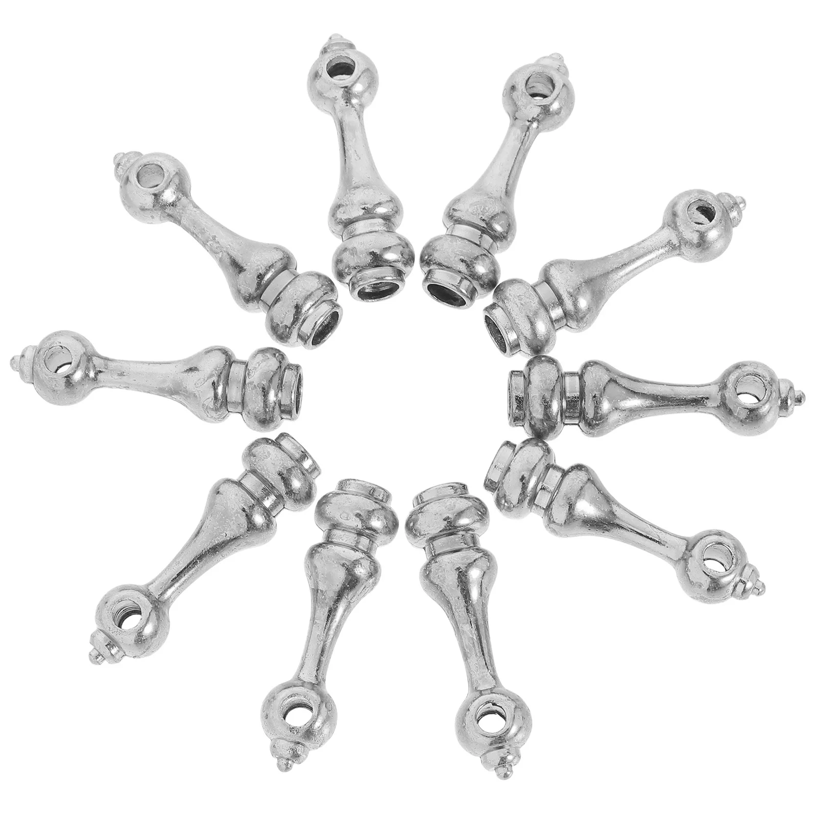 

10pcs Zinc Alloy Railing Post Cap Multi-Functional Glass Fence Furniture Cart Spindle Connectors Hardware Accessories For Wine