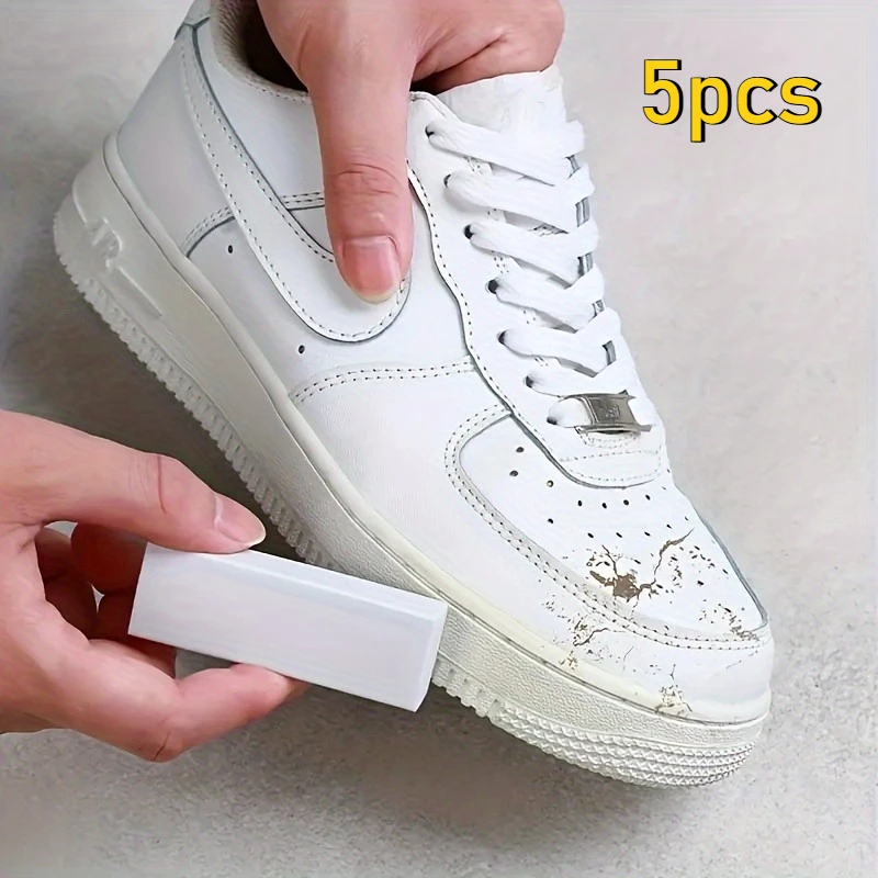 5pcs Versatile Magic Shoe Cleaner Eraser - Easy to Use Stain & Dirt Remover for Sneakers, Faux Leather, and Clothes