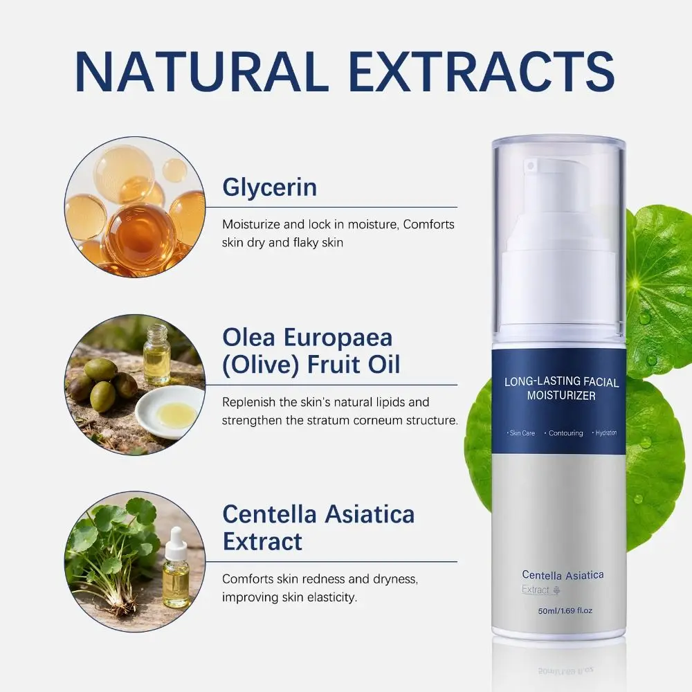 Long Lasting Facial Moisturizer for Shaping Dry Skin with Snowgrass Facial Cream Soothing and Hydrating Face Care Product