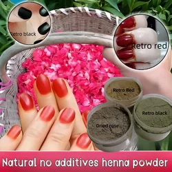 Plant Henna Powder Withered Rose Retro Red Impatiens Nail Powder Pure Natural Harmless Manicure 30g