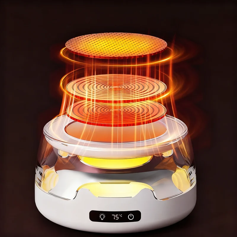 

Умный подогреватель для кофейных кружек 110-220В с цветной подсветкой, нагревательный коврик для подогрева молока, чая, кофе, для дома и офиса