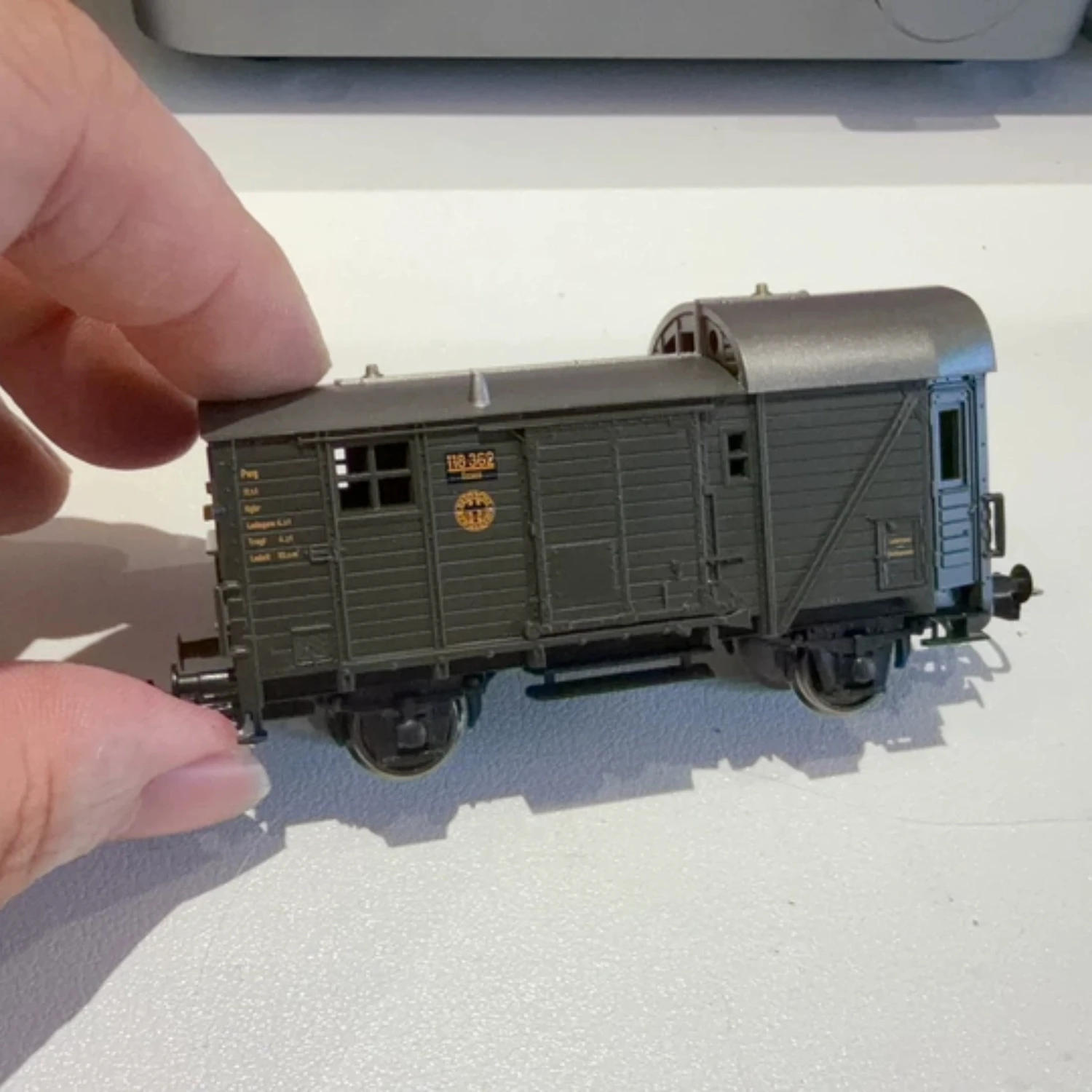 PIKO HO Type 1/87 Train Model Carriage 57704 DRG Second Generation Boxcar Collection Ornaments Train Model Toy Gift