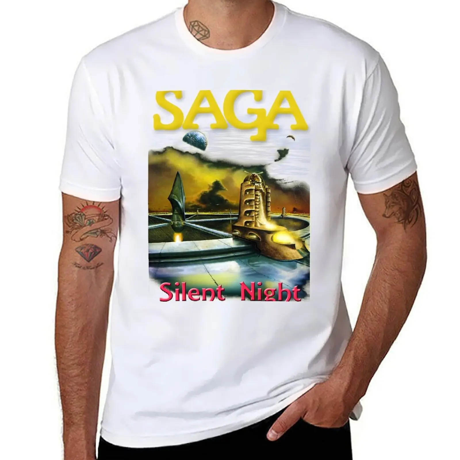 

SAGA SILENT NIGHT T-Shirt Fashion Letter Print T-Shirt