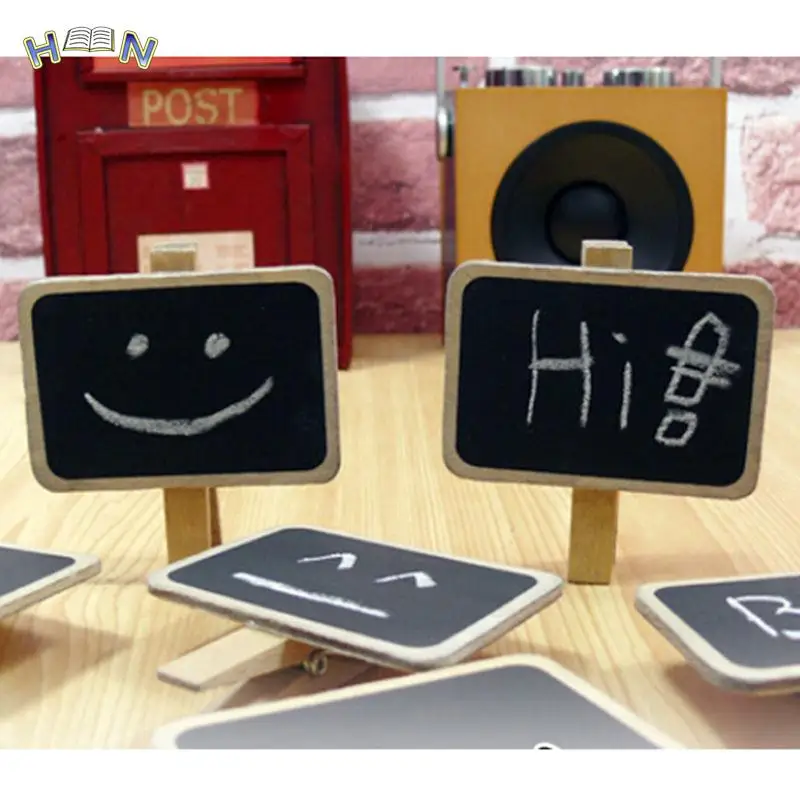 1 Pc Paper Clips Cute Mini Standing Wooden Photo Holder Card Paper Note Memo Clip Desk Decoration