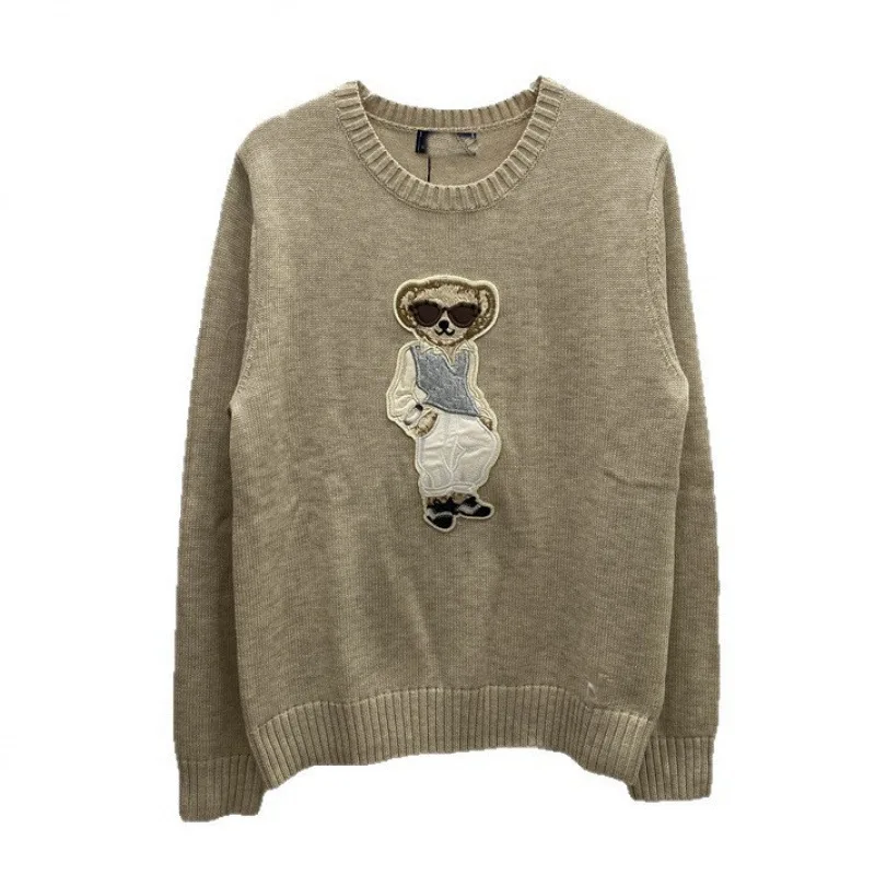 سترة مصممة من مزيج الصوف الرقيق بأكمام طويلة ورقبة دائرية وخفيفة الوزن لخريف وشتاء أساسية ذات ياقة مدورة بديلة غير رسمية