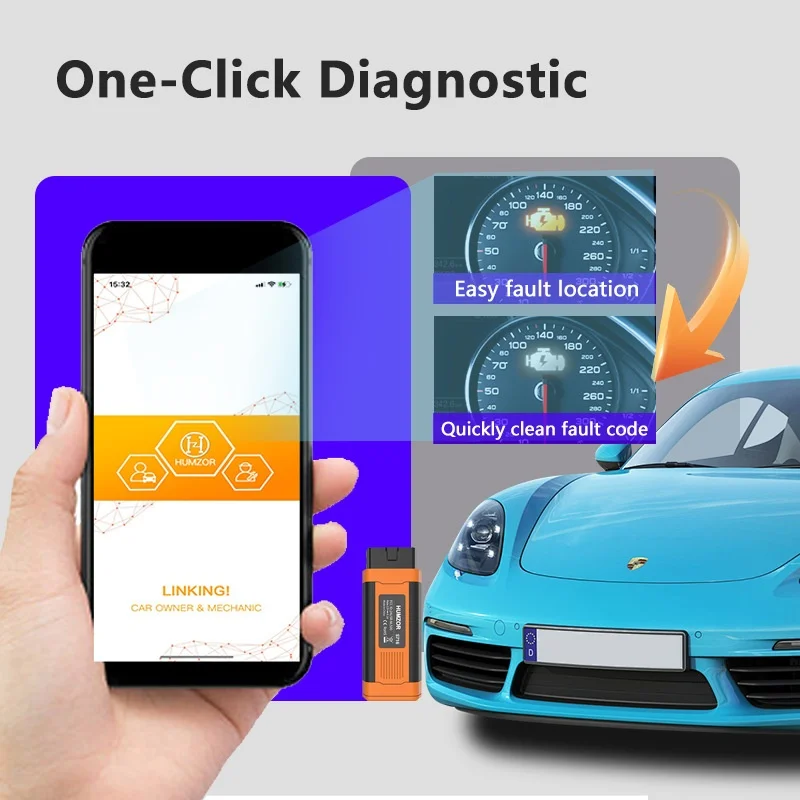 OBD Full System Car Fault Detector S716 Mobile Phone for 5.2 Diagnostic Tool Cross-border Durable Instrument Supports 90+
