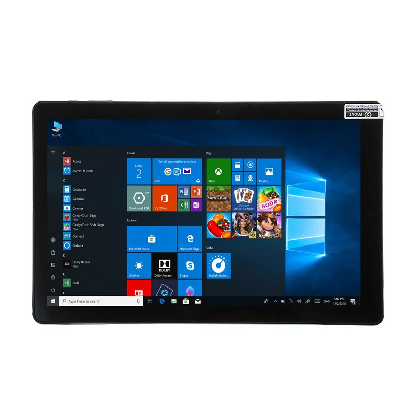 2025 Gorąca sprzedaż 10,1-calowy tablet z podwójnym systemem operacyjnym 4 GB DDR + 64 GB CWI515 Windows 10 i Android 5.1 Z8300 CPU 1920 x 1200 IPS WIFI Quad Core