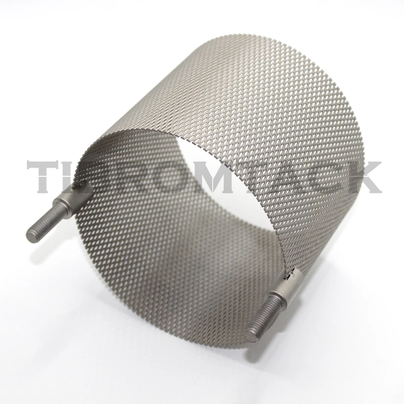 

Pt Titanium Mesh, Platinum Coated Titanium Anode Mesh Barrels for Salt Water Electrolysis, Precious Metal Plating