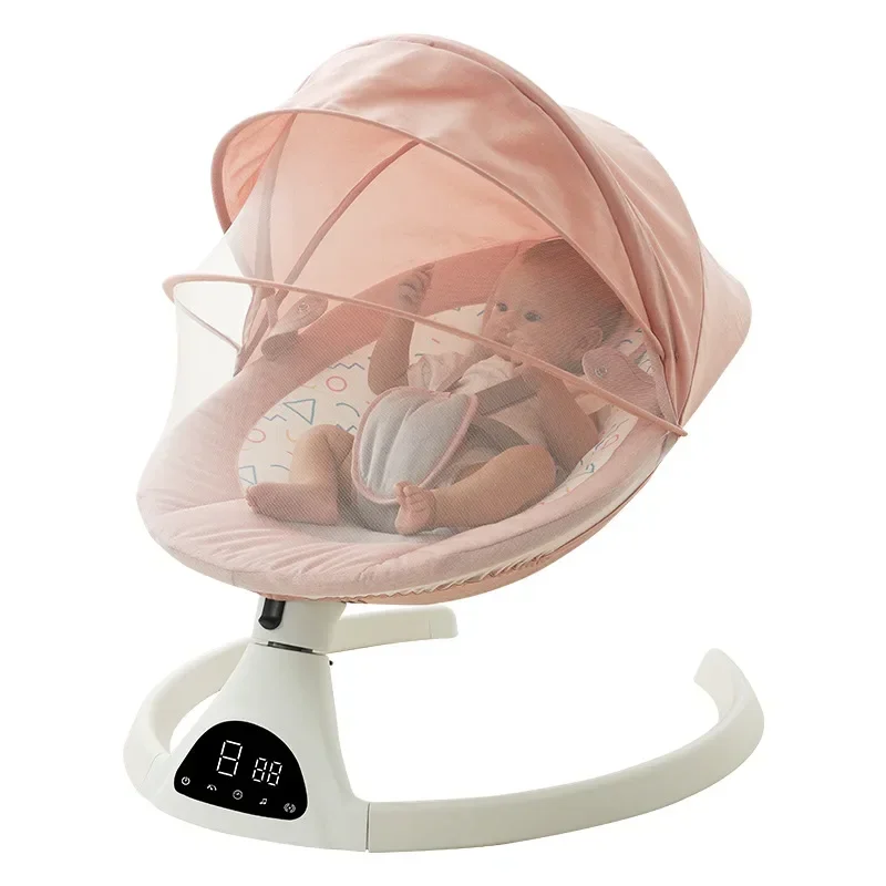 

Folding portable baby rocking chair coax baby artifact baby to sleep