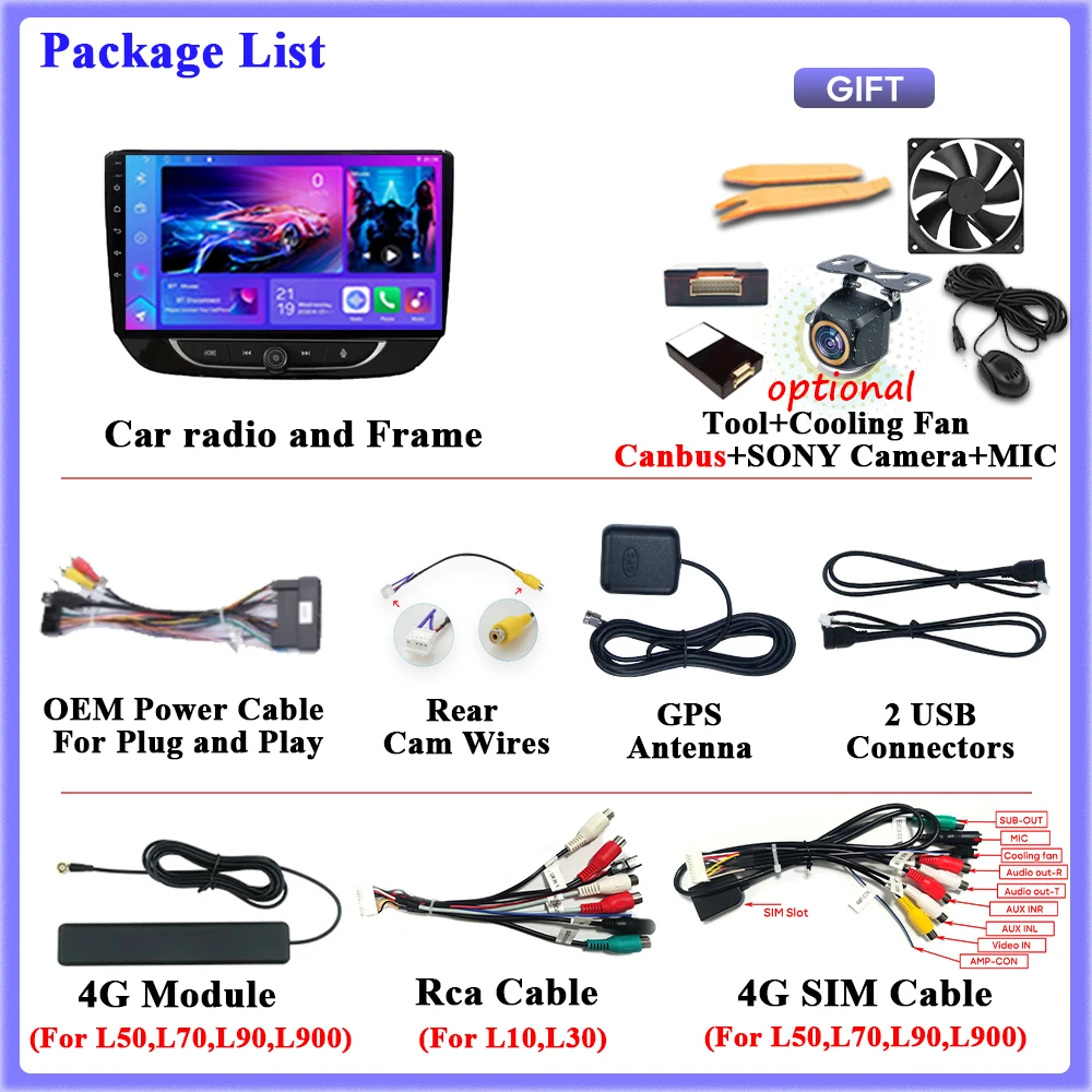 Android Auto For Chevrolet Onix 2020+ Carplay Car Radio Multimedia Video Player 4G WIFI GPS Navigation Stereo Car Monitor DVD 2k