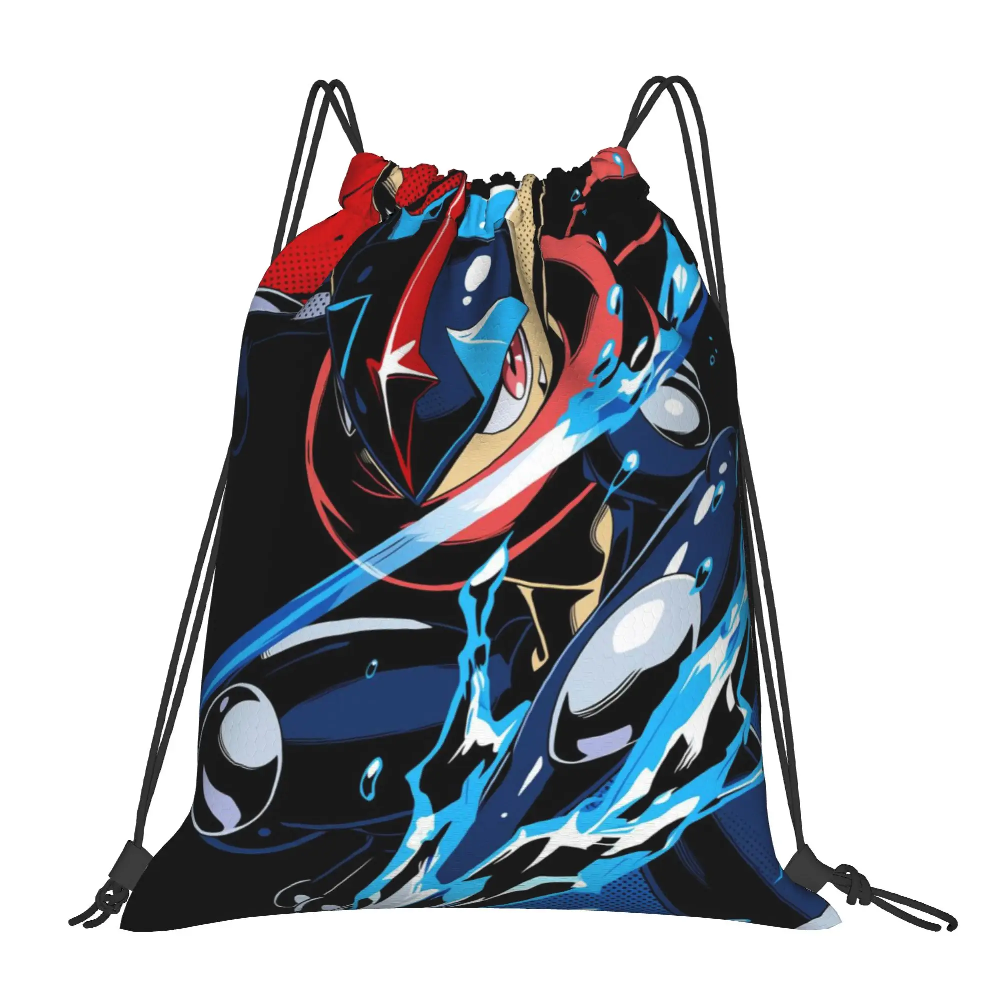 

Спортивная сумка-мешок Pokemon, портативная сумка на шнурке для походов, велосипедных прогулок, рюкзак для хранения обуви для спортзала