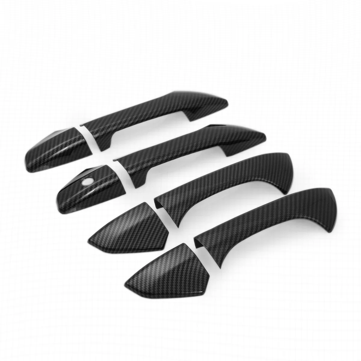 

Glossy Carbon Fiber Side Door Handle Covers Trims For 08-12 Honda Accord Coupe