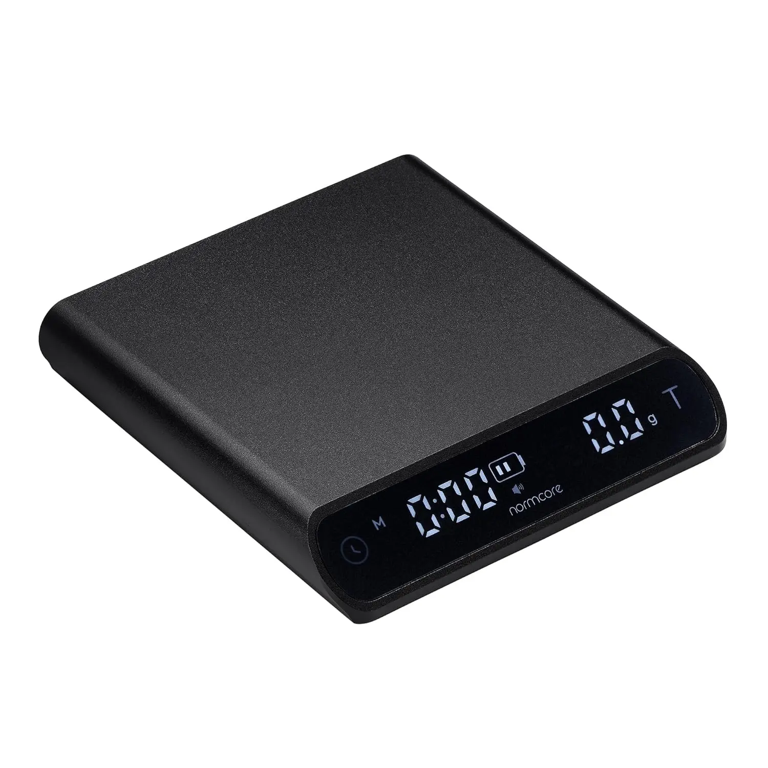 

Coffee Scale with Timer, 0.1g Precision, Rechargeable, Anodized Aluminum, Black