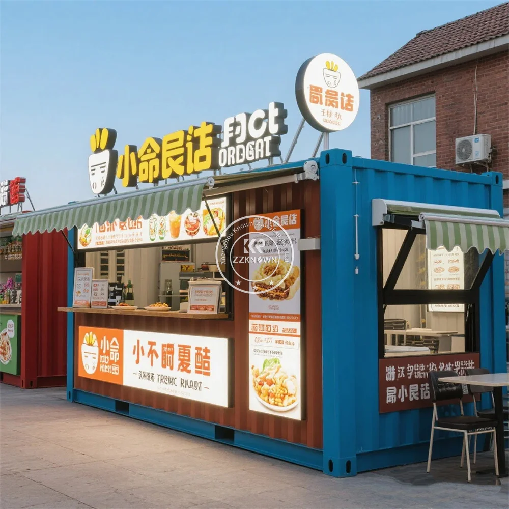 

Prefabricated Home Container Mobile Container Restaurant Coffee House Food Kiosk Cafe Shop Bar for Sale