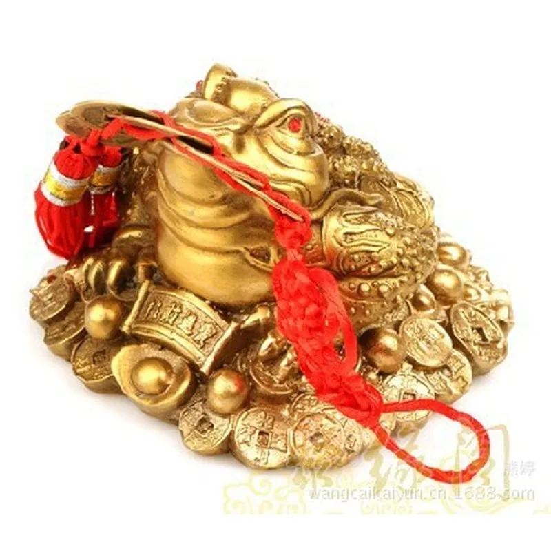 Brass Golden Toad Ornament, Three-Legged Golden Toad, Eight Trigrams Golden Toad, Toad Figurine, Home Decoration, Gift