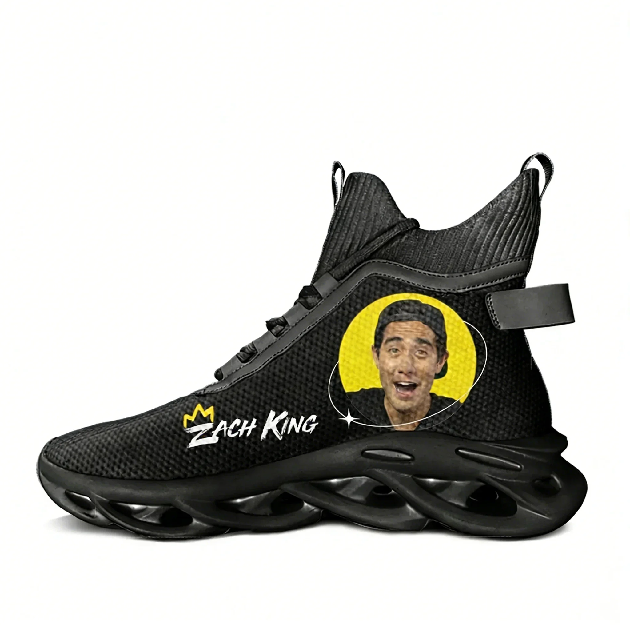 

Zach King American Video Blogger High Top Flats Sneakers Mens Womes Casual Shoes Running Shoes Sneaker Mesh Footwear Custom Shoe