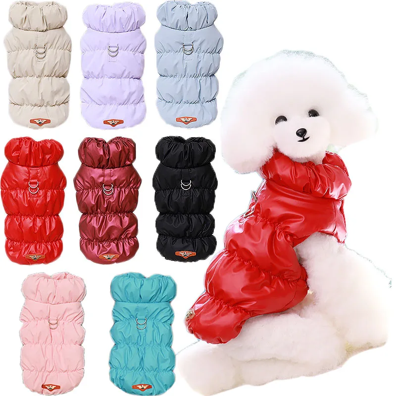 

Warm Dog Clothes Winter Vest Jacket For Small Dogs Dachshund Shih Tzu Pet Costumes Sleeveless Clothing Puppy Down Jacket Suit XS