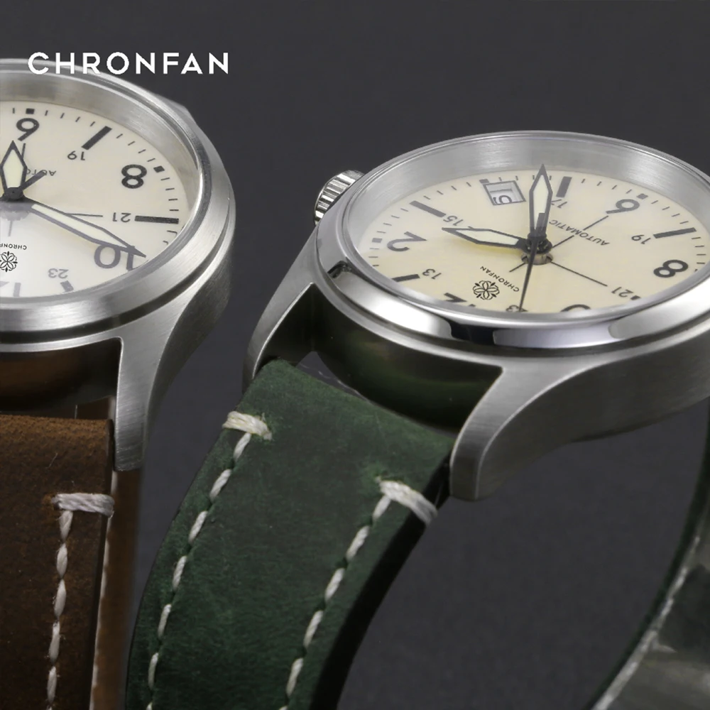 36mm Little Prince Pilot C3 Full Luminous Vintage Automatic Watch for Men NH35 Movement 20ATM Waterproof AR Sapphire Crystal