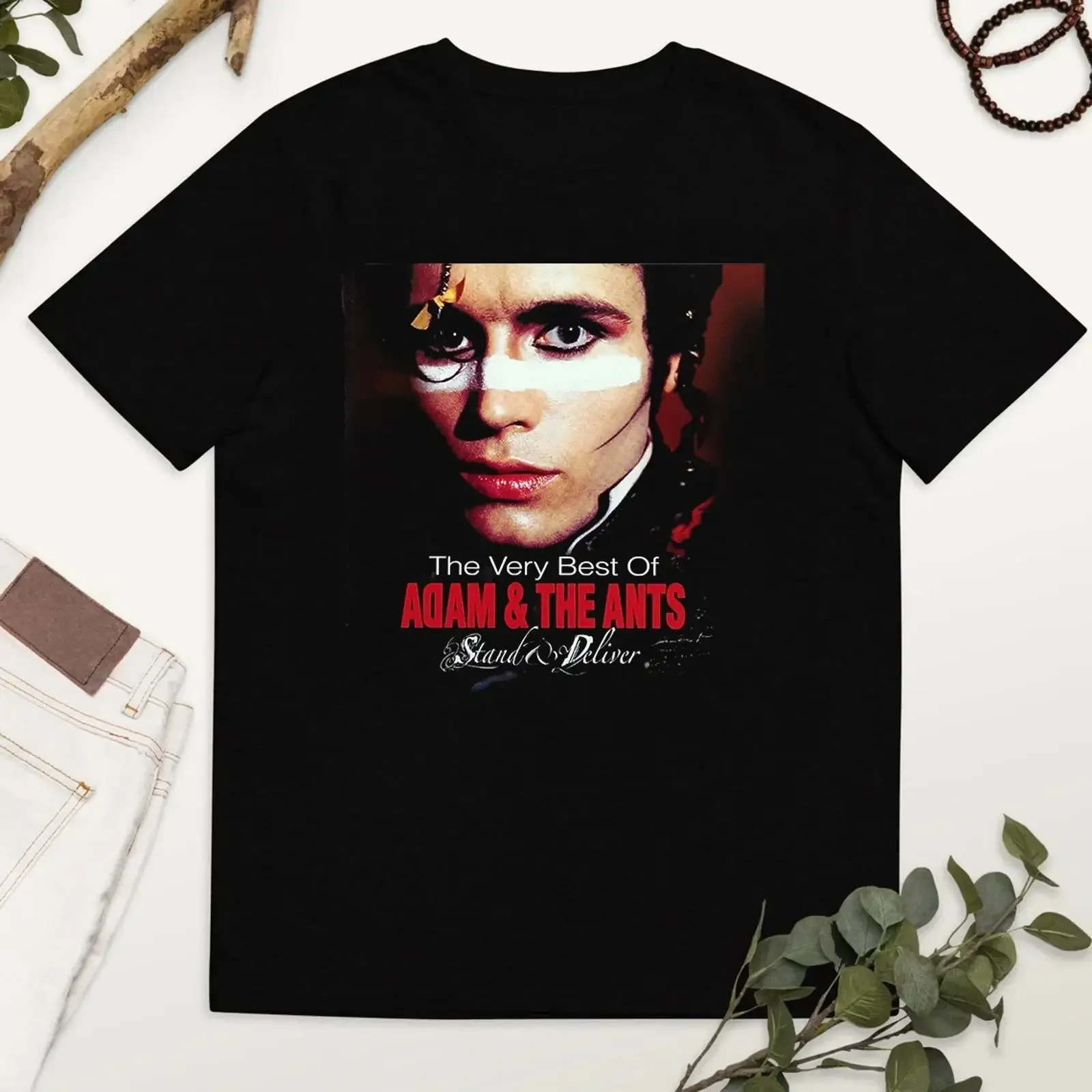 Adam and the Ants Very Best Of Stand Deliver T Shirt Size S 5XL Image 1 3 vintage Washed Unisex designer clothes Breathable