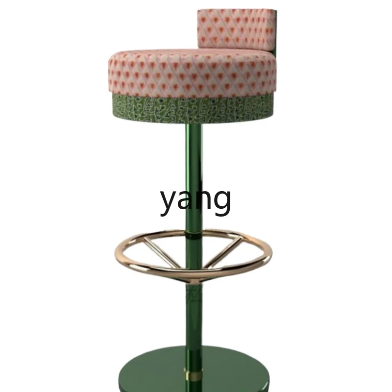 LHH light luxury metal bar chair bar cafe front desk seat