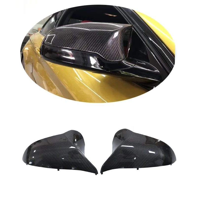 

M3 M4 Carbon Side Mirror Cover Replacement for F80 F82 F83 2014 2015 2016 up Dry Carbon Fiber LHD or D