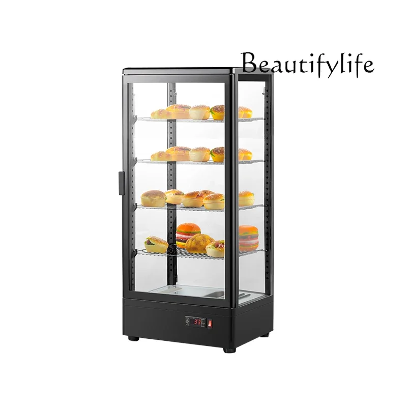 

Commercial heating constant temperature glass display cabinet hot drink cooked food incubator