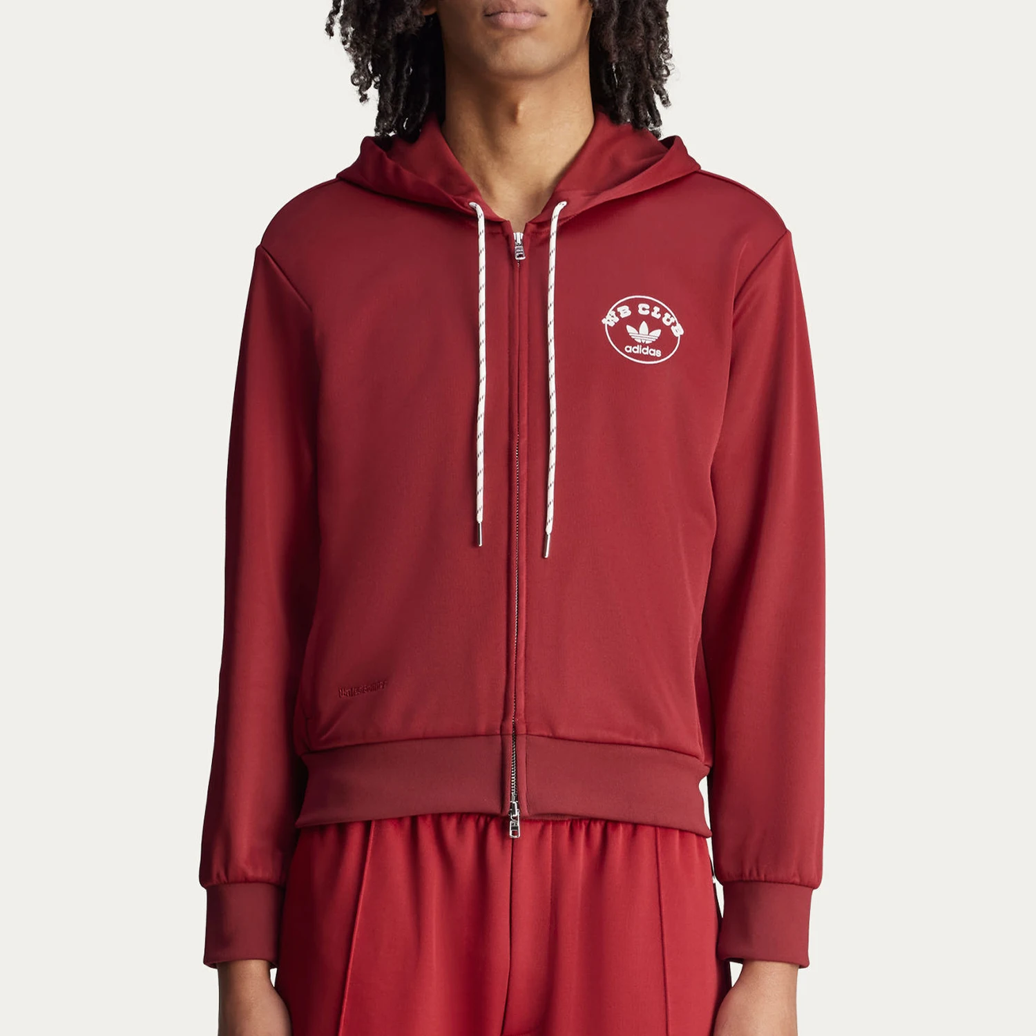 Adidas genuine clover TRACKHODIE men's and women's hooded sweatshirt JM8298