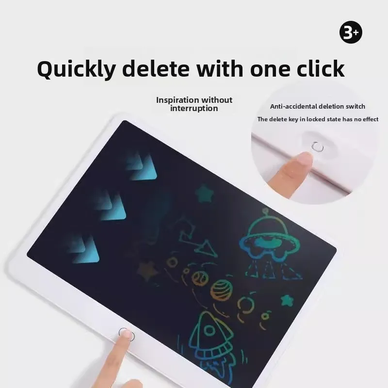 Clássico 11/13/16/20 tamanho grande presente infantil desenho eletrônico lcd placa de escrita apagável