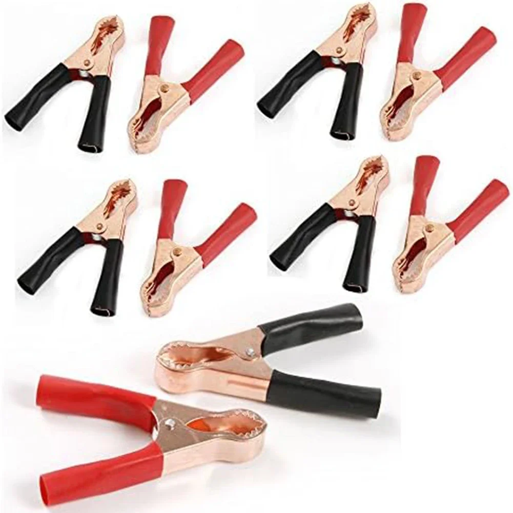 Compact And Lightweight For Alligator Clips 10pcs 50A Car For For Alligator Clips Crocodile Clip Aligator Clips 80mm