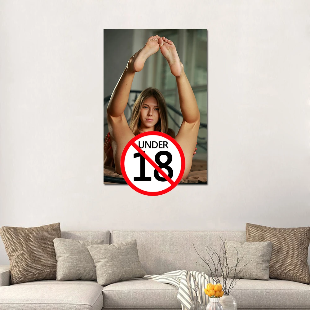 Nude Girl with Legs up Posters and Prints Wall Art Adult Canvas Paintings Unframed For Bedroom Home Decor