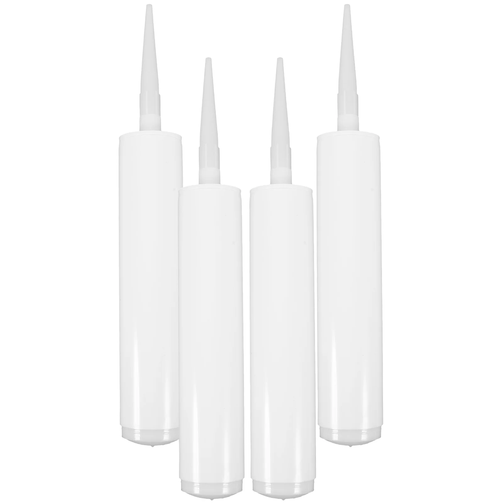 Mangueira vazia Tubo Selante Recarregável, Ferramenta de Calafetagem Epóxi, Prático Doméstico, Selagem Plástica DIY, 4 pcs