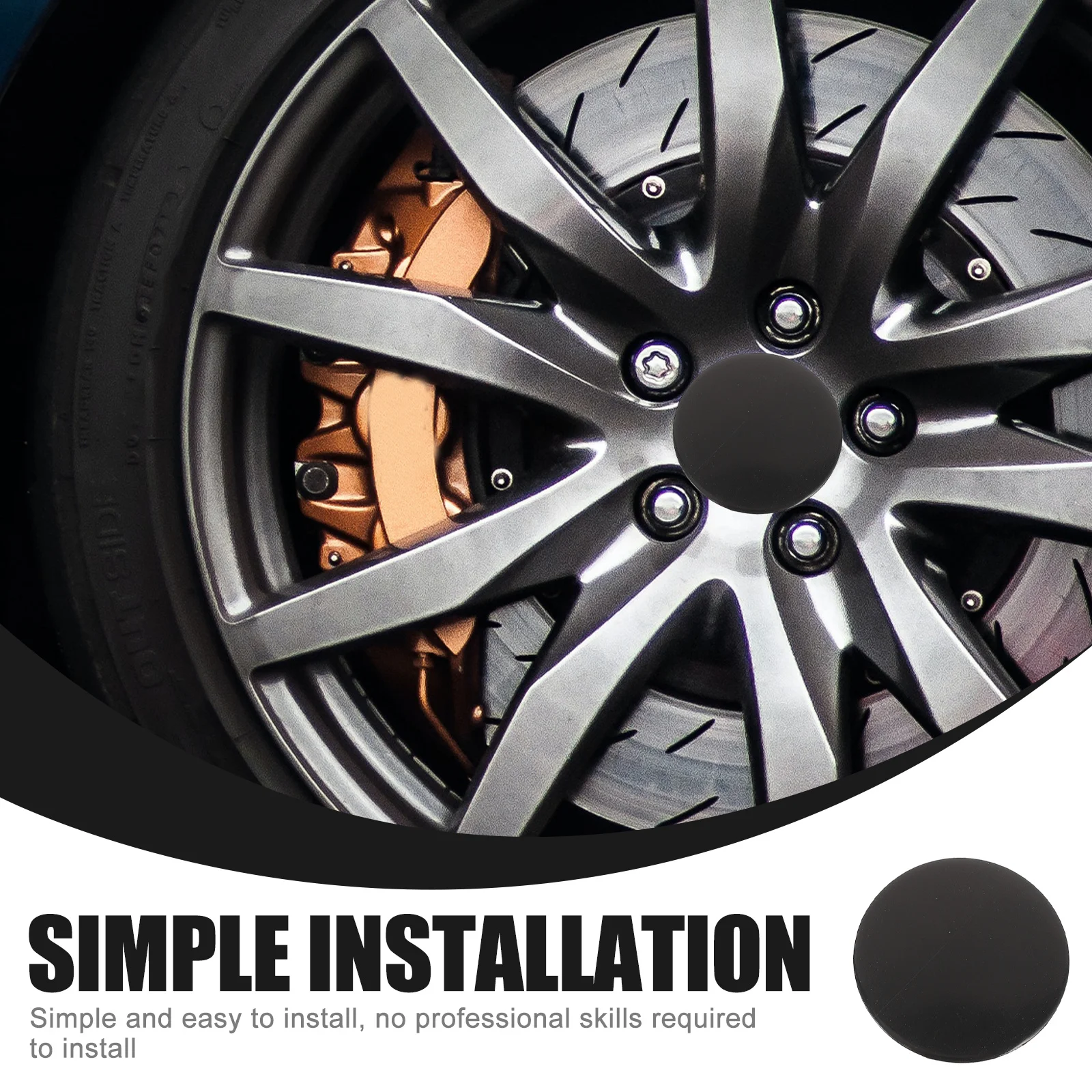 

4Pcs Car Wheel Hub Cap 45Mm Auto Wheel Center Covers Precision Fit Dirtproof Hub Covers for Vehicle Upgrade Car Hubcaps