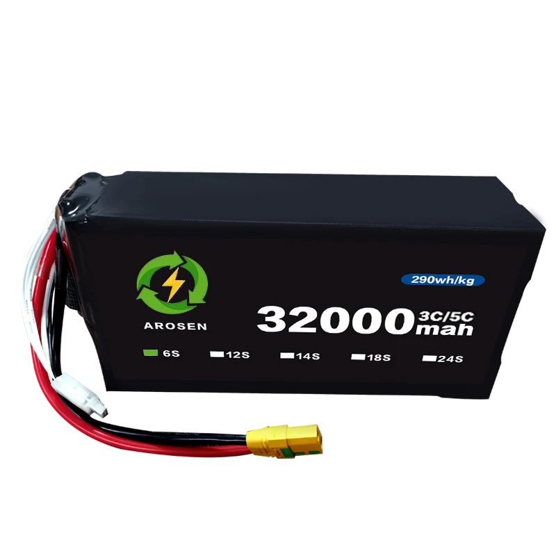 

aerosen battery 32000mAh 3C/5C 290wh/kg Agriculture/Cargo Drone Batteries