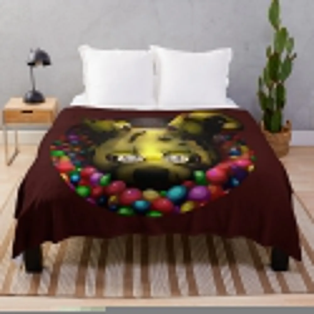 Into the Pit but it's Springtrap REMASTERED Throw Blanket Luxury St Luxury Designer Soft Beds Blankets