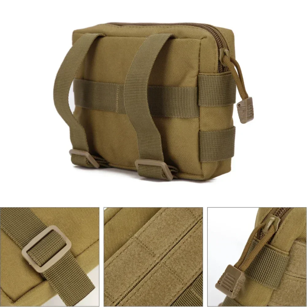 Outdoor Military Tactical Waist Pack Mountaineering Wallet Cell Phone Bag Camping Nylon Molle Bag Hunting Waist Pack Accessories