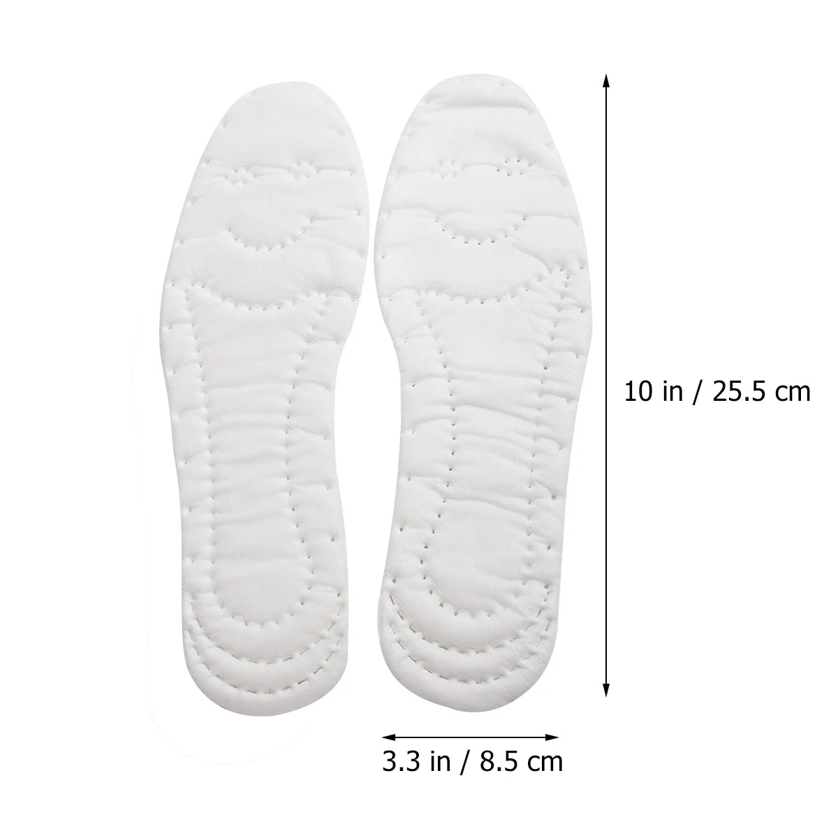 

5 Pairs Universal Disposable Insoles Sweat Absorption Cuttable Shoes Insoles for Sports Leisure (White, S)