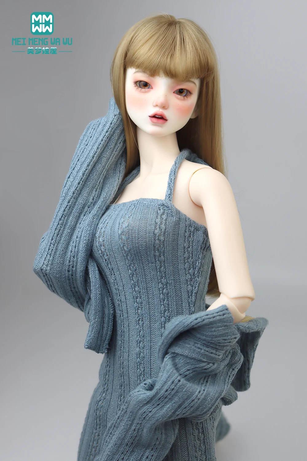 Fits 43-60CM 1/3 1/4BJD clothes SD DD Toys Ball Jointed Doll accessories Fashion Knitted Slip Dress