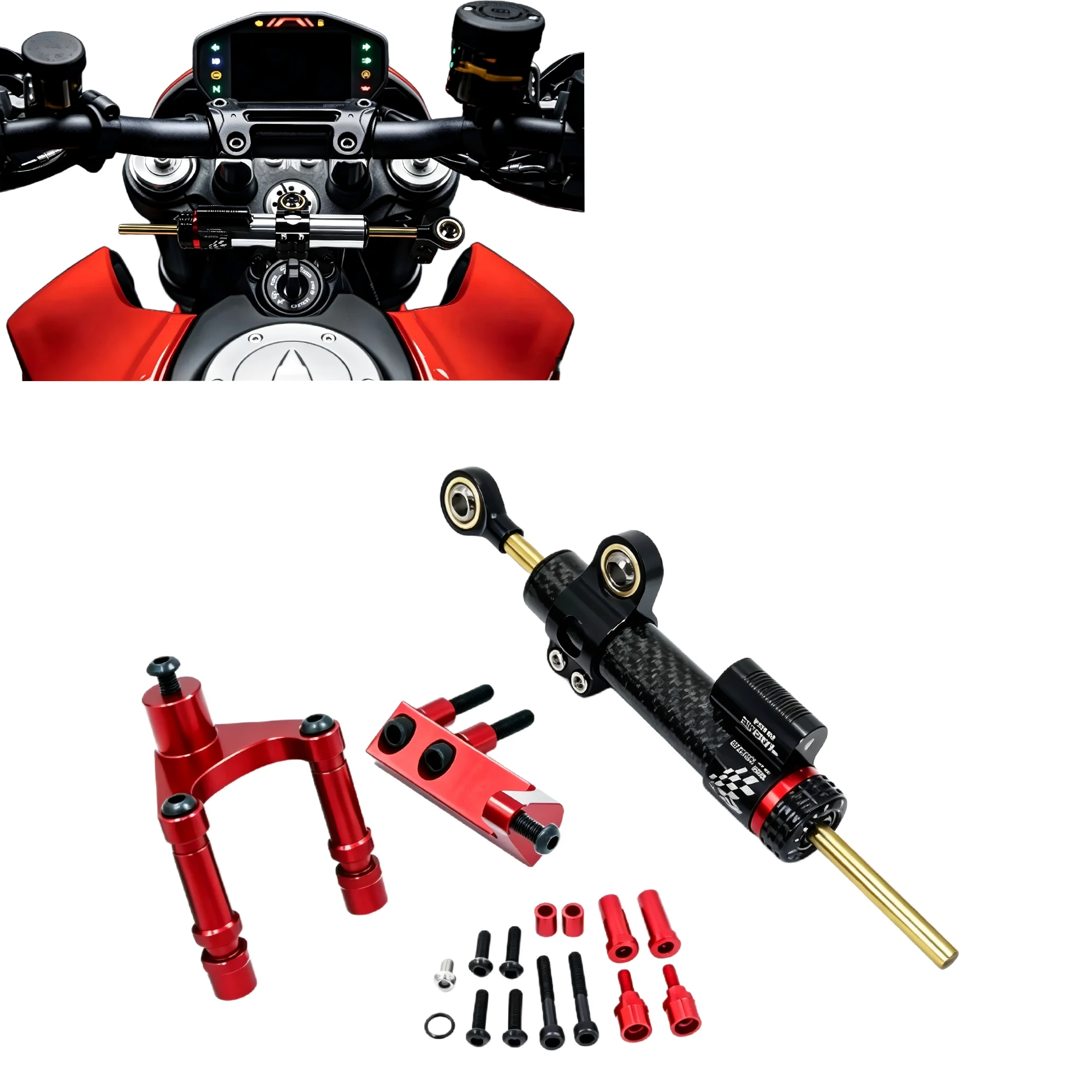 Estabilizador de Direção Ajust - Steering Damper Stabilizer Kit Cnc avaliação e preço